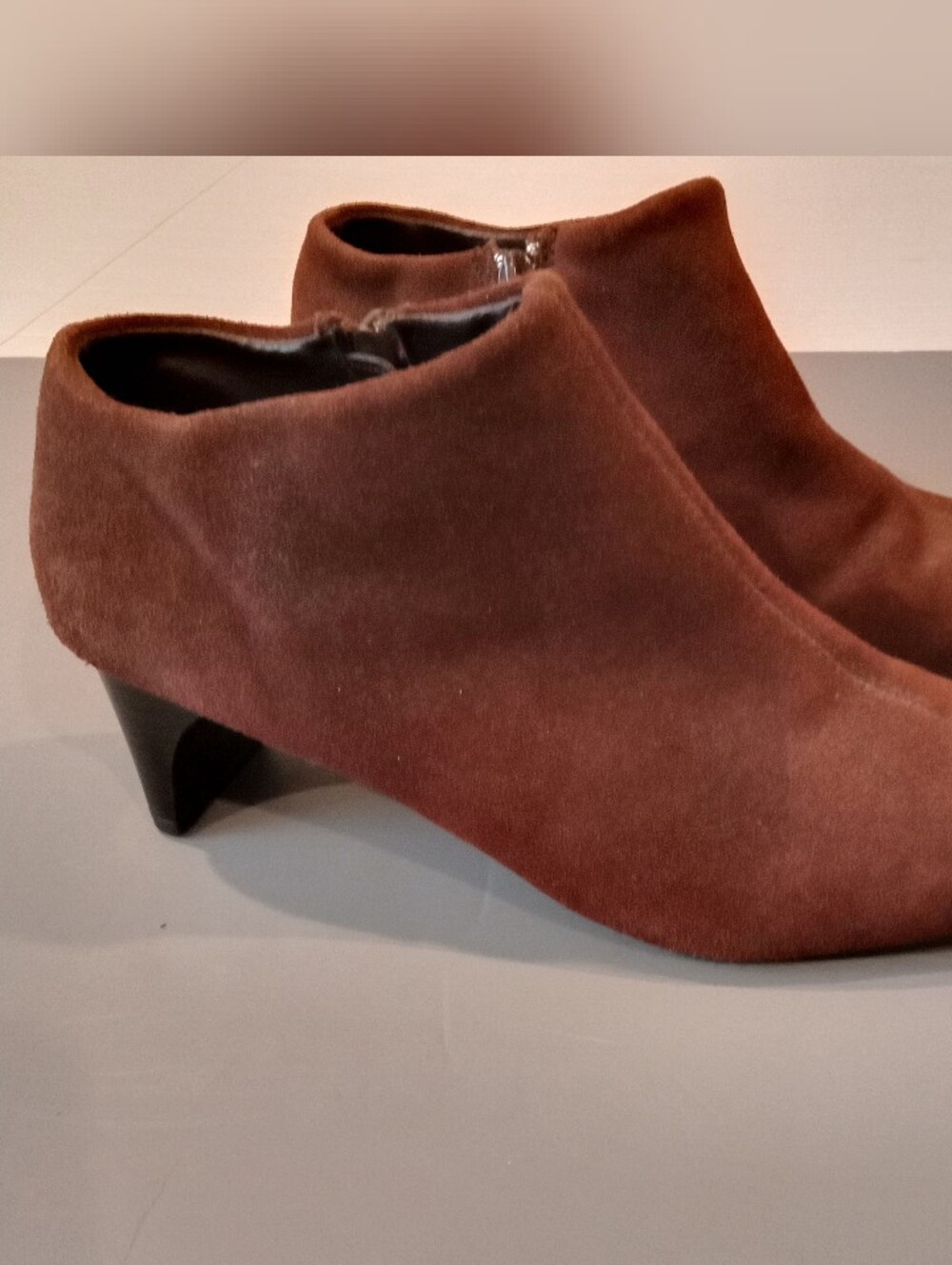 Chadwick's Suede Ankle Booties in Brown Women's Size 7
